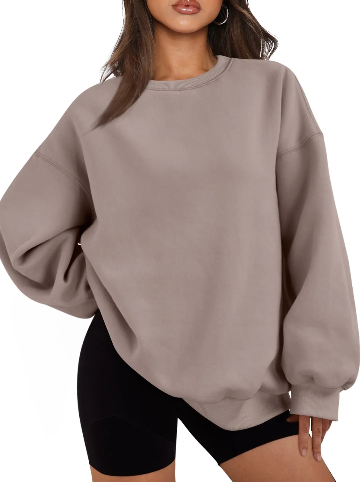 Oversized Sweatshirts for Women Crewneck Y2K Hoodies Sweaters Casual Tops Comfy Fall Fashion Pullover Outfits Winter Clothes 2025